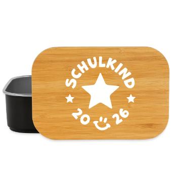 Schulkind 2026 Einschulung Schulanfang - Lunch Box - Schwarz - Vorne