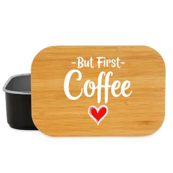 Mais d’abord, déclaration d’amateur de café - Boîte à goûter - noir - Devant