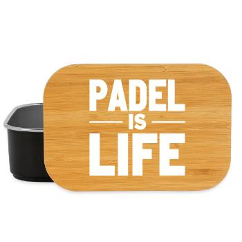 Padel is Life Statement for Padel Players - Lunch Box - black - Front
