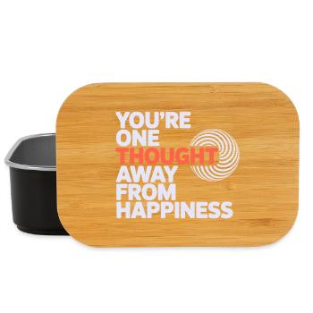 Hypnotiseur einen Gedanken entfernt von Happiness Pro - Lunch Box - Schwarz - Vorne