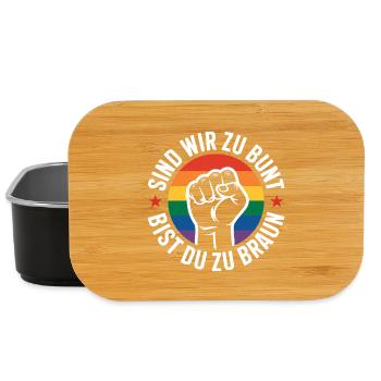 Are We Too Colorful - Antifa Pride Tee - Lunch Box - black - Front