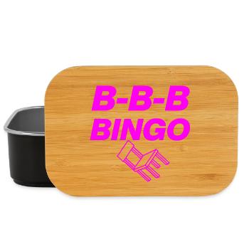 B-B-B-BINGO TREND, VIRAL FUN, MEME SCHOOL CHAIR 🪑 - Lunch Box - black - Front