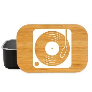 Platine vinyle avec album vinyle - Boîte à goûter - noir - Devant