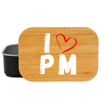 I Love PM | I love PM | Product Management - Lunch Box - black - Front