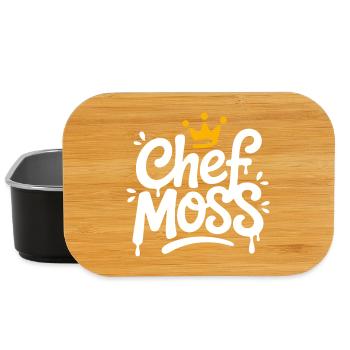 Logo de la couronne Chef Moss - Boîte à goûter - noir - Devant