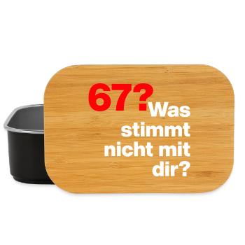 6-7 WAS STIMMT NICHT MIT DIR? TREND KINDER WARUM🤔 - Lunch Box - Schwarz - Vorne