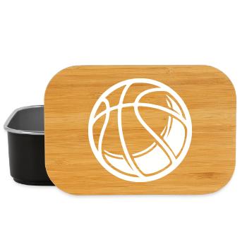 Basketball Ball - Lunch Box - black - Front