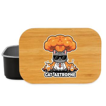 Cat Astrophe Labcoat - Lunch Box - black - Front