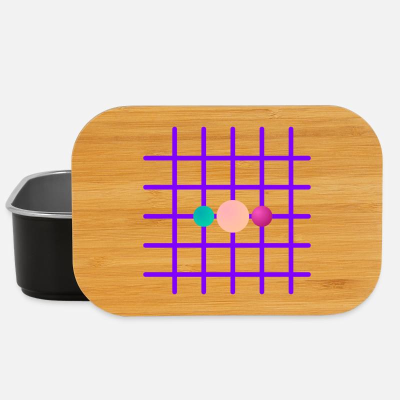 Neon Grid Three-Ball - Lunch Box - black