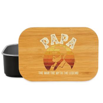Papa Légende Retro Soleil - Boîte à goûter - noir - Devant