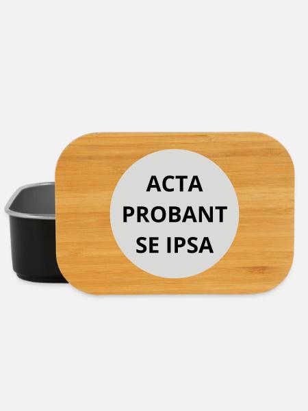 Acta probant se ipsa - Boîte à goûter - noir