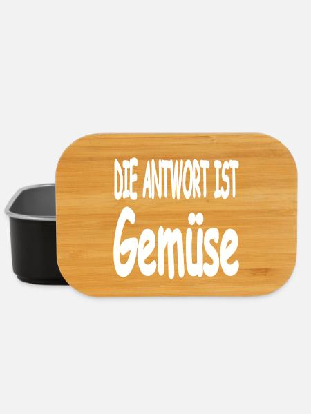Gemüse - Lunch Box - Schwarz
