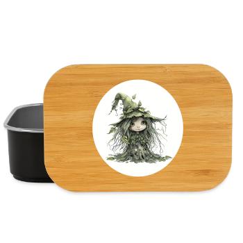 Waldfee Kobold im Blattwald - Lunch Box - Schwarz - Vorne