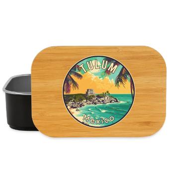 Tulum in Mexiko Tropisches Paradies Reisekunst - Lunch Box - Schwarz - Vorne