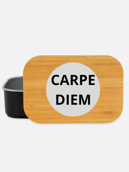 Carpe Diem - Boîte à goûter - noir