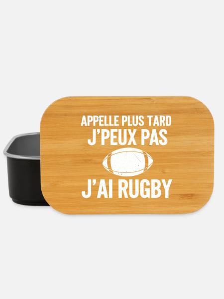 Später Rugby-Ruf - Lunch Box - Schwarz