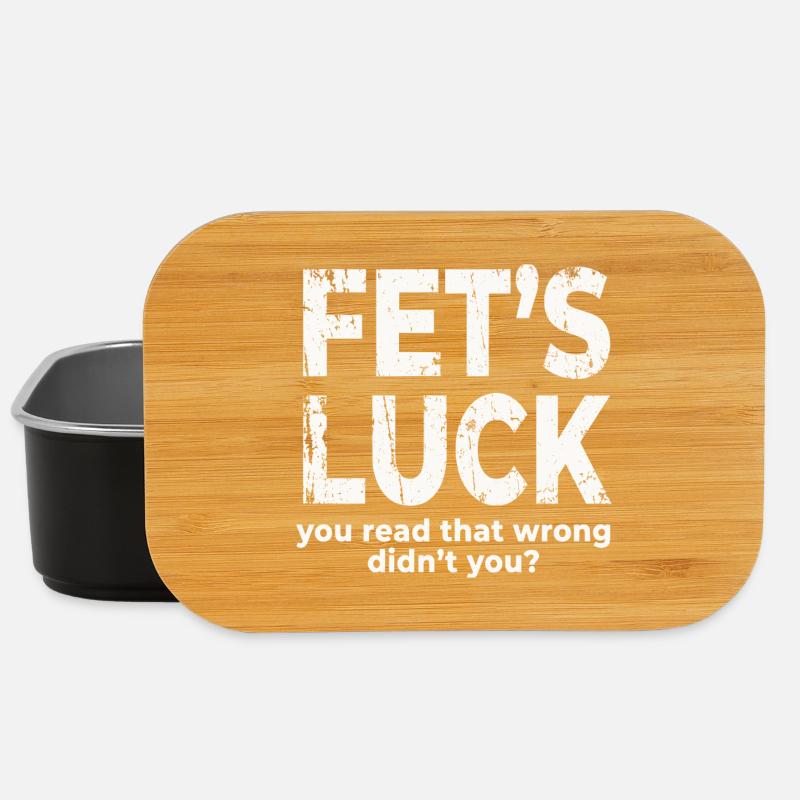 Fets Luck, dass du diesen falschen, lustigen, schmutzigen Witz gelesen hast - Lunch Box - Schwarz