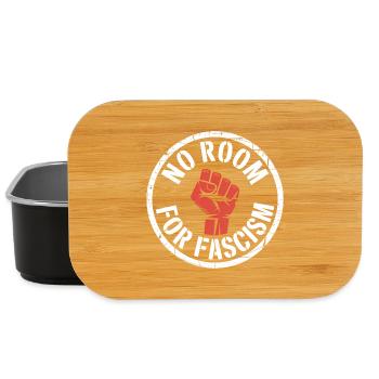 No Room for Fascism - Antifa Merch - Lunch Box - black - Front