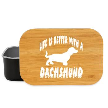 Dackel - Lunch Box - Schwarz - Vorne