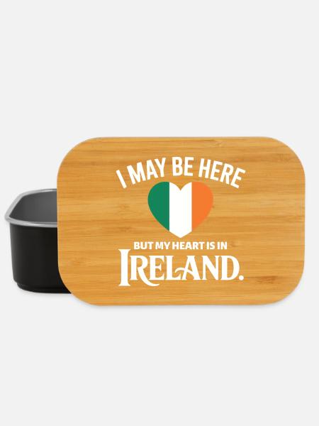 Ireland Heartbeat Design - Lunch Box - black