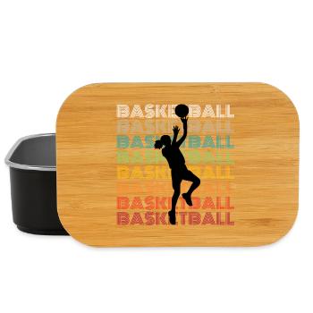Basketball Girl Vintage - Lunch Box - black - Front