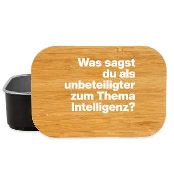 WHAT DO YOU SAY TO INTELLIGENCE AS A BYSTANDER? - Lunch Box - black - Front
