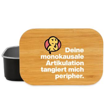 TON ARTICULATION MONOCAUSALE, SARCASME STUPIDE - Boîte à goûter - noir - Devant
