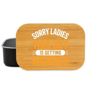 Sorry Ladies This Guy Is Getting Married - Lunch Box - black - Front
