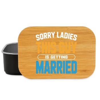 Dieser Typ heiratet – lustiges Tee - Lunch Box - Schwarz - Vorne
