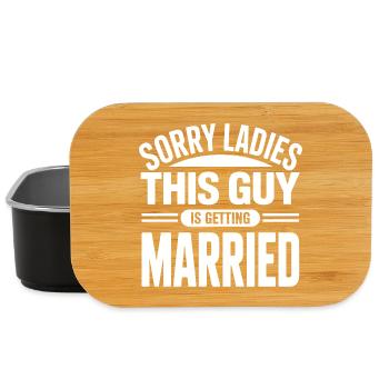 Groom-To-Be Wedding Quote - Lunch Box - black - Front