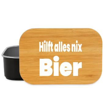 Bier - Lunch Box - Schwarz - Vorne