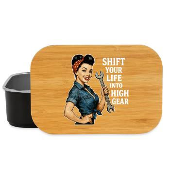 Vintage Workshop Pin-up: High Gear Lifestyle - Lunch Box - black - Front
