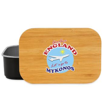 Adieu l’Angleterre. Allons à Mykonos. - Boîte à goûter - noir - Devant