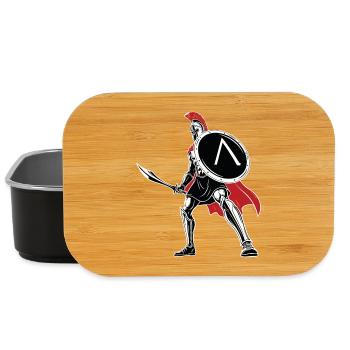 Spartan Sword Shield Maskottchen Spartan Legend - Lunch Box - Schwarz - Vorne