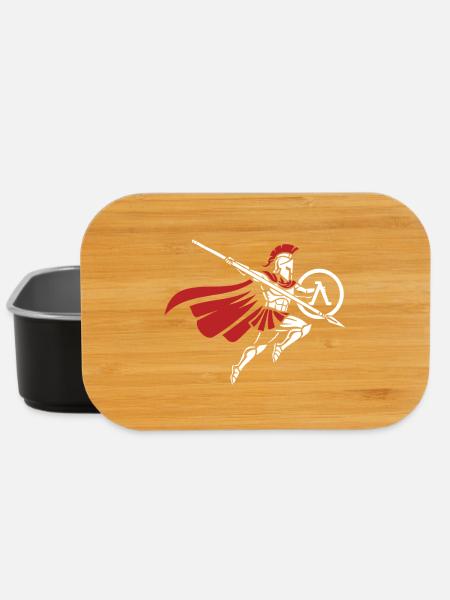 Spartan Spear Jump Mascot Spartan Strike - Lunch Box - black