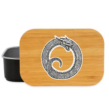 Jörmungand Serpent de Midgard Ouroboros Viking - Lunch Box - black - Front