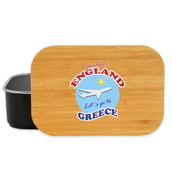 Goodbye England-Let´s go to Greece  - Lunch Box - black - Front