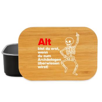 YOU ARE ONLY OLD, ARCHAEOLOGIST. PENSIONERS. FUNNY FUN - Lunch Box - black - Front