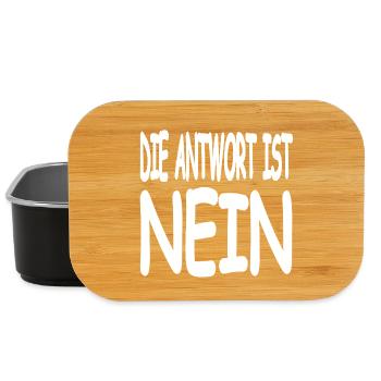 Nein - Lunch Box - Schwarz - Vorne