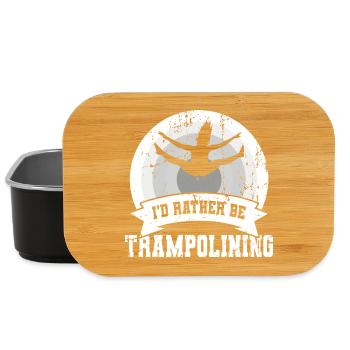 Ich würde lieber Trampolin springen - Lunch Box - Schwarz - Vorne