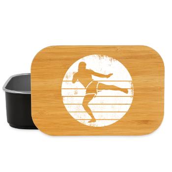 Kickboxer Drawing - Lunch Box - black - Front