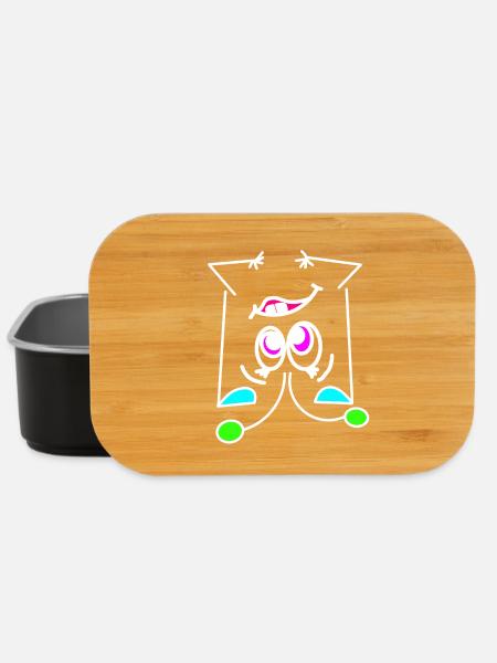 Neon Mood Flip - The Turning Face - Lunch Box - black