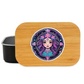 Florale Astralfrau - Lunch Box - Schwarz - Vorne
