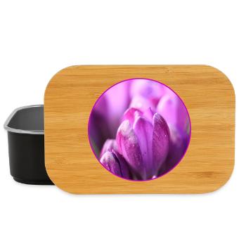 Crocus Crocus Fleurs violettes Crocus Bourgeon de crocus - Boîte à goûter - noir - Devant