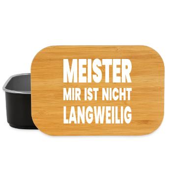 Meister - Lunch Box - Schwarz - Vorne