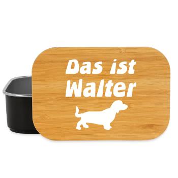 Dackel - Lunch Box - Schwarz - Vorne