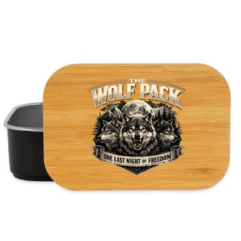 Wolfpack JGA: One Last Night of Freedom Emblem - Lunch Box - Schwarz - Vorne
