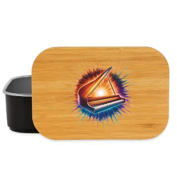 Flügel Musikinstrument Kunstdruck - Lunch Box - Schwarz - Vorne