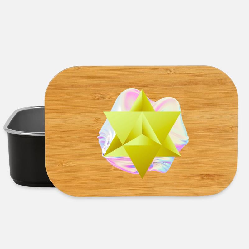 Surrealer Merkaba-Stern - Lunch Box - Schwarz