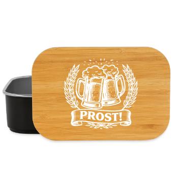 Prost Bierkrüge Lorbeerkranz Volksfest - Lunch Box - Schwarz - Vorne